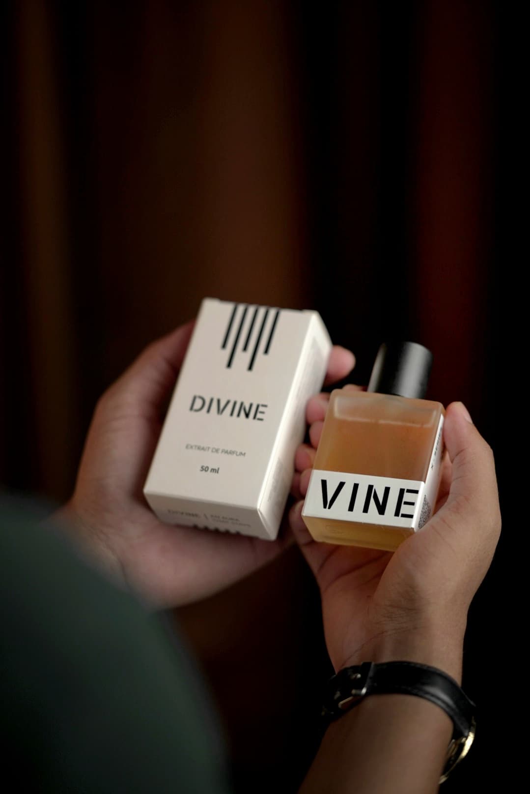 Divine Luxury Perfume bottles elegantly displayed